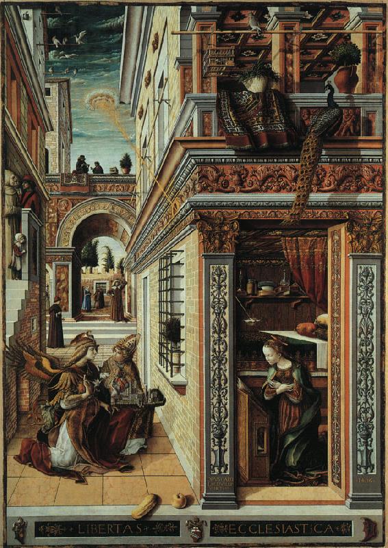 Carlo Crivelli Annunciation with Saint Emidius china oil painting image